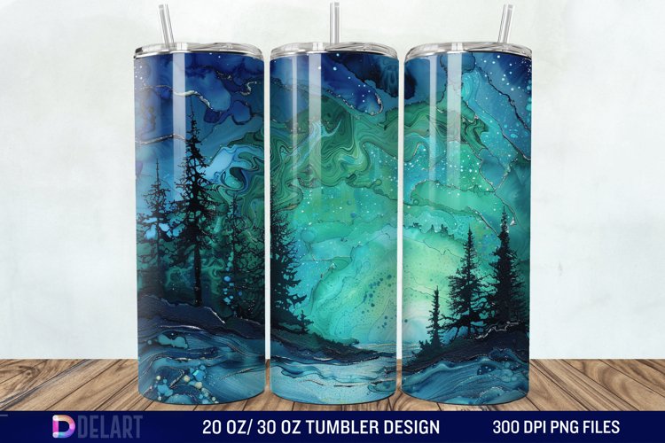 Alcohol Ink Tumbler Wrap Image 20