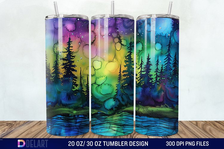 Alcohol Ink Tumbler Wrap Image 10