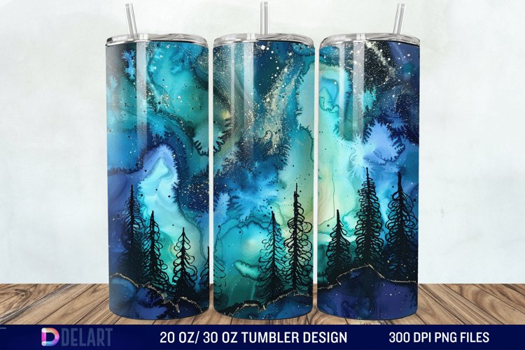 Alcohol Ink Tumbler Wrap Image 21