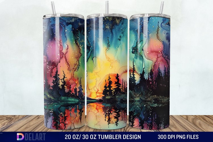 Alcohol Ink Tumbler Wrap Image 14