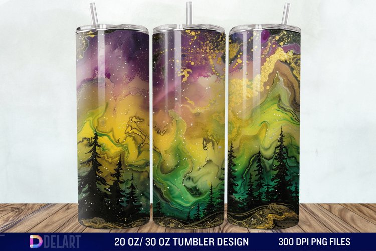 Alcohol Ink Tumbler Wrap Image 17