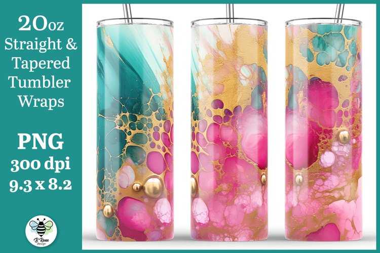 Alcohol Ink Tumbler Wrap Image 21
