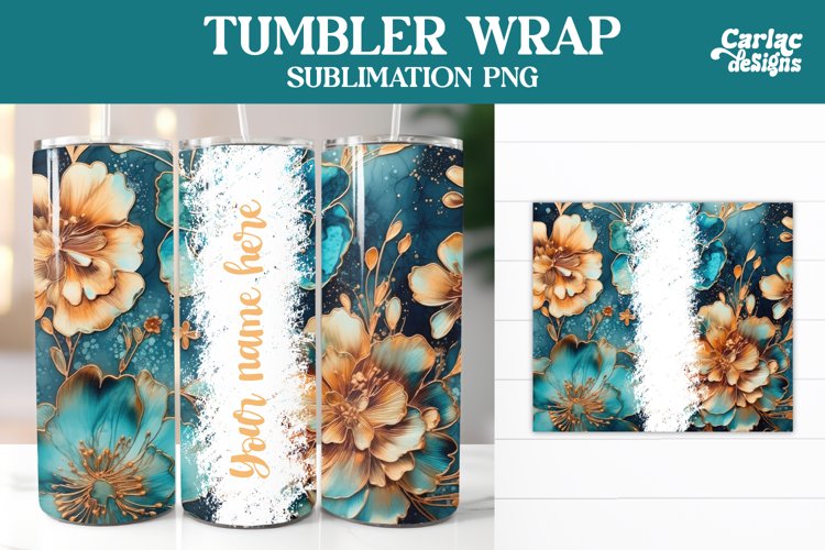 Alcohol Ink Tumbler Wrap Image 7