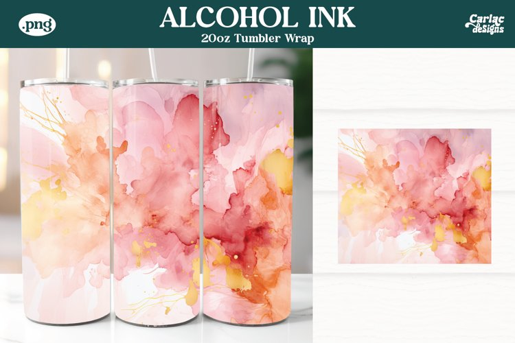 Alcohol Ink Tumbler Wrap Image 5