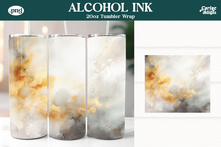 Alcohol Ink Tumbler Wrap