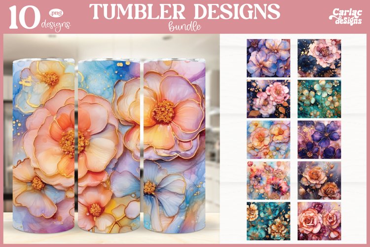Alcohol Ink Tumbler Wrap Image 15