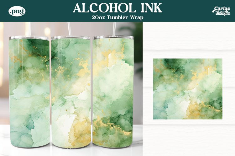 Alcohol Ink Tumbler Wrap | Tumbler Sublimation Wrap