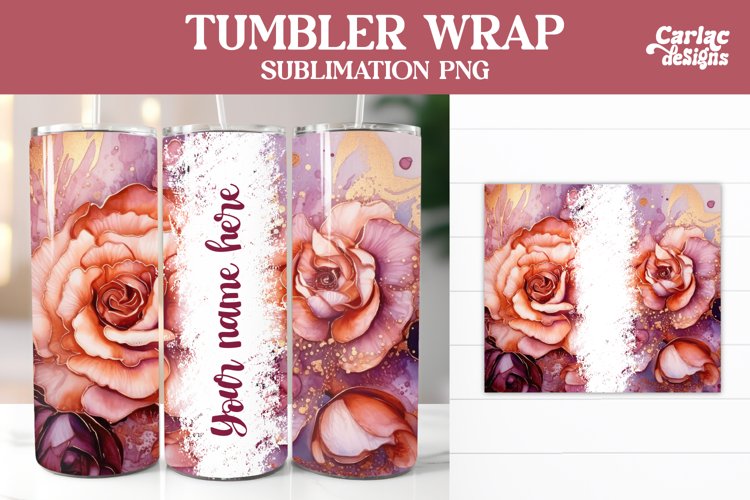 Alcohol Ink Tumbler Wrap , Tumbler Sublimation Wrap