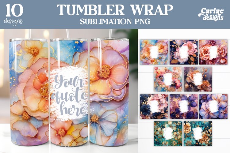 Tumbler Sublimation Wrap, Alcohol Ink Tumbler Wrap