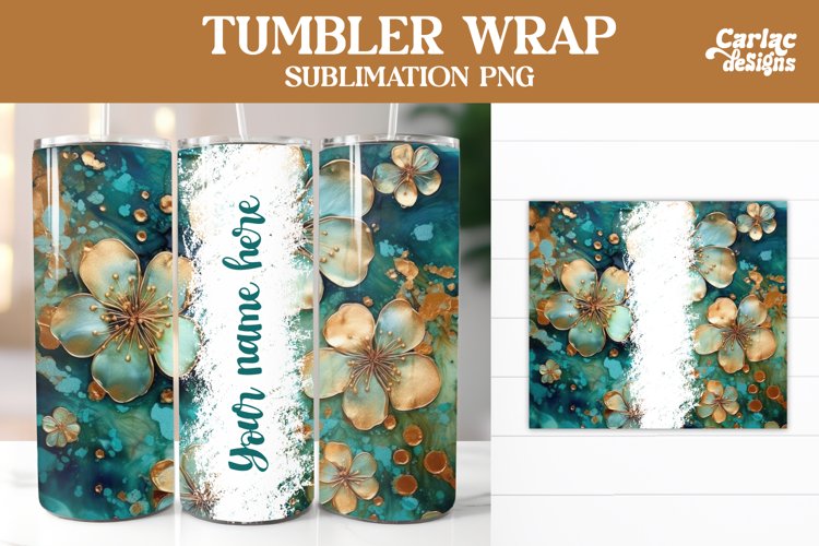 Alcohol Ink Tumbler Wrap , Tumbler Sublimation Wrap