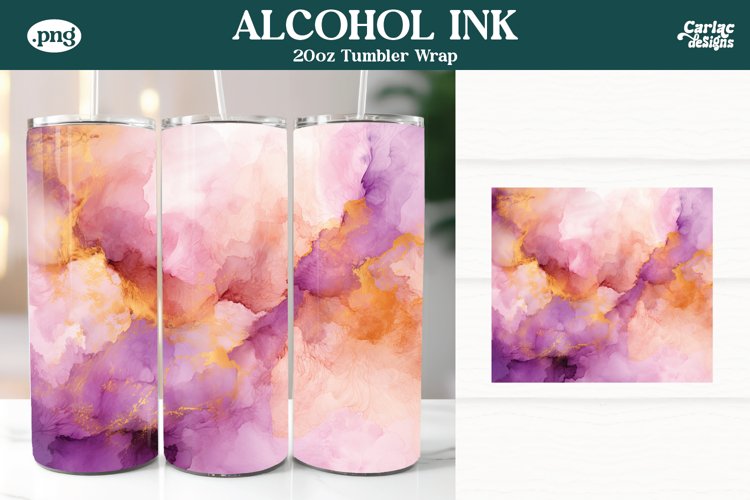 Alcohol Ink Tumbler Wrap Image 17