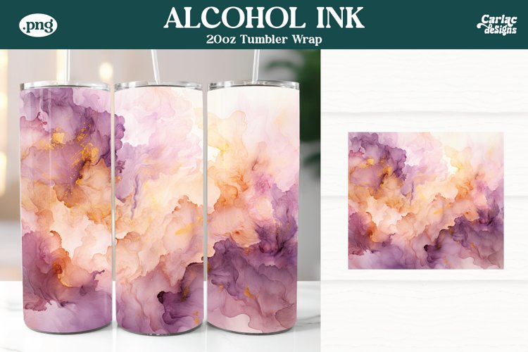 Alcohol Ink Tumbler Wrap Image 7