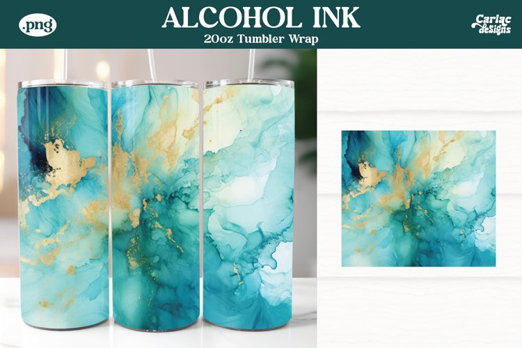 Alcohol Ink Tumbler Wrap Image 10