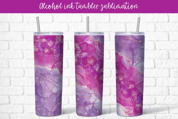 Alcohol Ink Tumbler Wrap Image 8