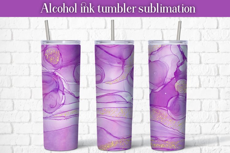 Alcohol ink tumbler design | Abstract background