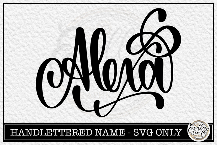 Alice - Handlettered Name SVG Cut file