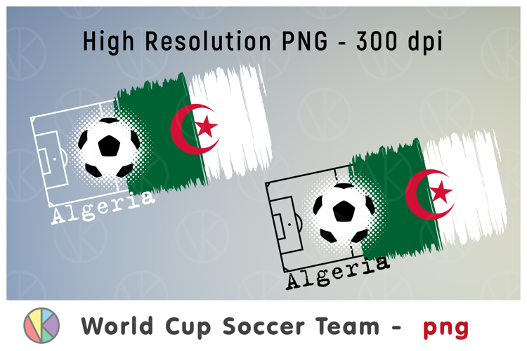 Algeria- National Soccer Team Flag. World Cup 2026