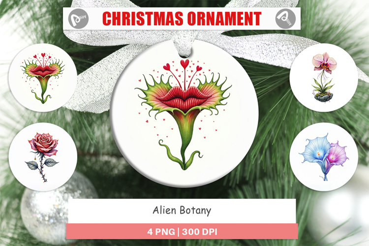 Alien Botany Cosmic Love Ornament