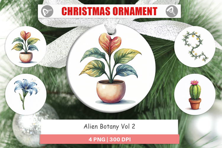 Alien Botany Cosmic Love Ornament