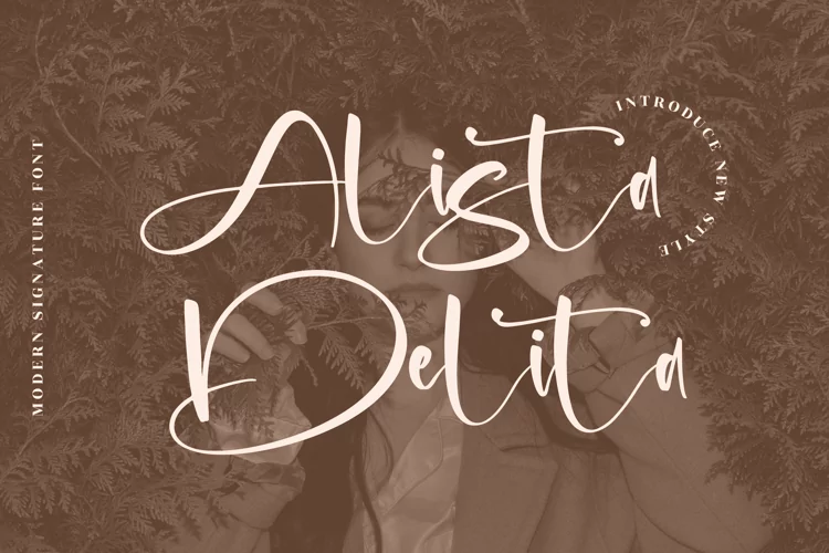 Alista Delita - Modern Signature Font