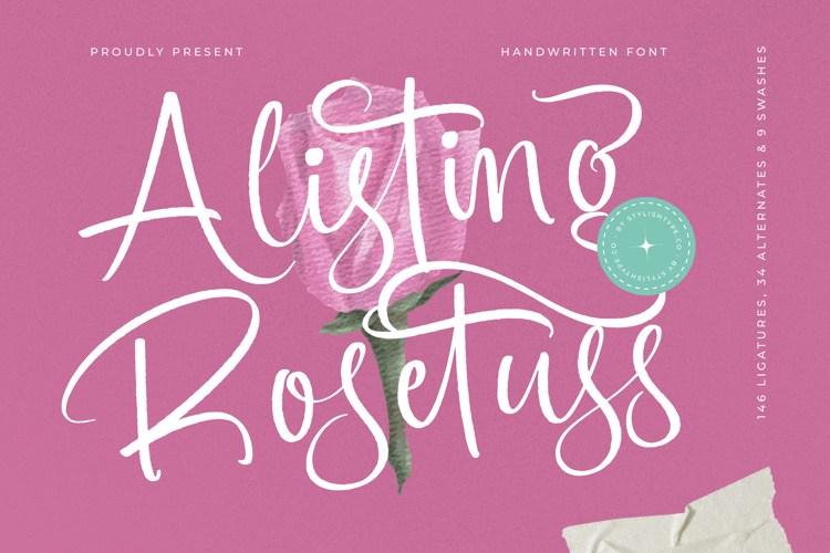 Alisting Rosetuss - Handwritten Font