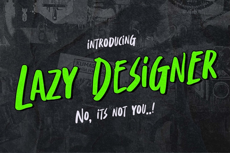 Lazy Designer - Natural Handwritten Font