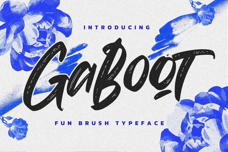 Gaboot - Fun Brush Typeface