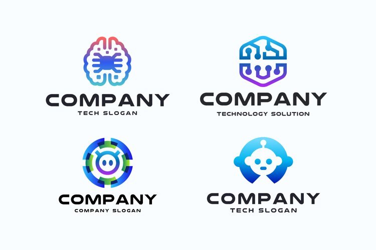 tech company logo design example image 1