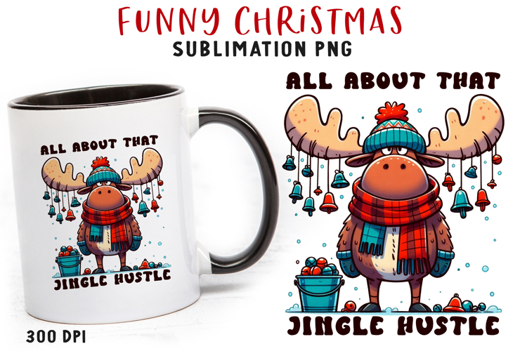 Funny Christmas Quote Clipart Sublimation PNG