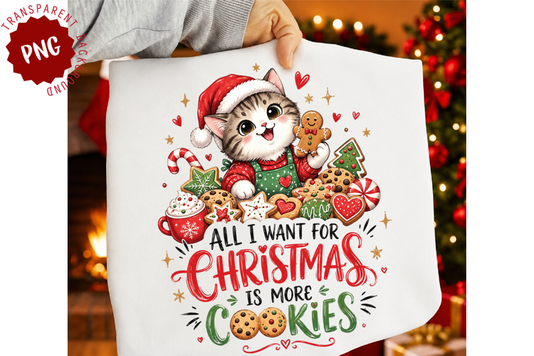 All I Want For Christmas Is More Cookies Png