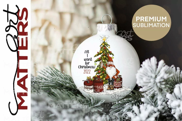 Gas Cans All I want for Christmas - 300 DPI - Hand Painted