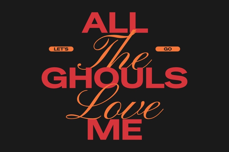 All the Ghouls Halloween Urban T-shirt Design