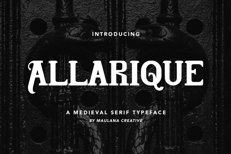 Allarique Medieval Serif Typeface