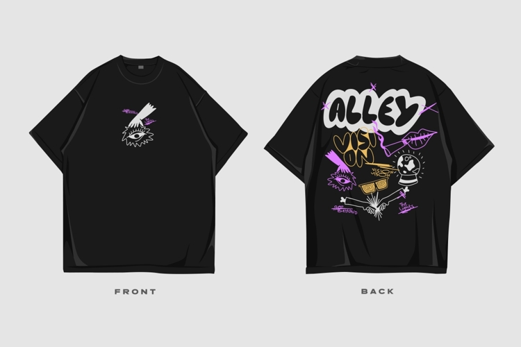 Urban Streetwear Graffiti Graphic T-shirt Design