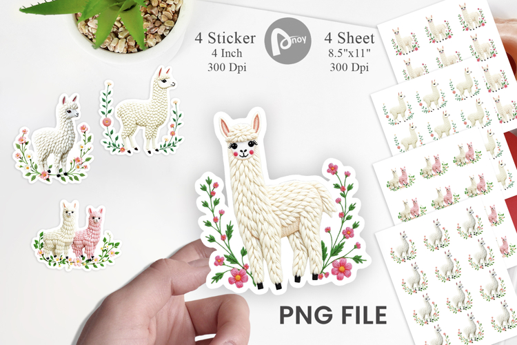 Alpaca Clipart Image 23