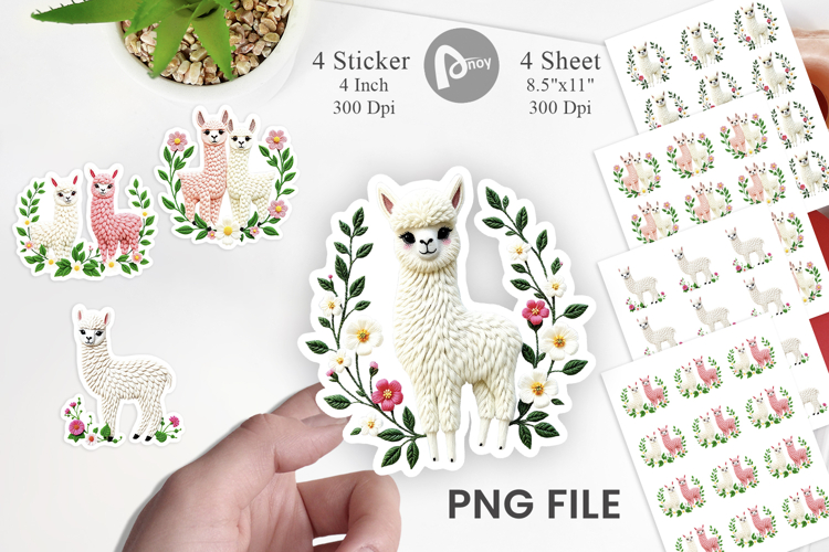 Alpaca Clipart Image 22
