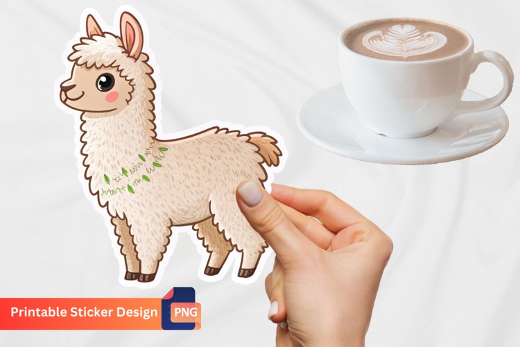 Alpaca Clipart Image 3