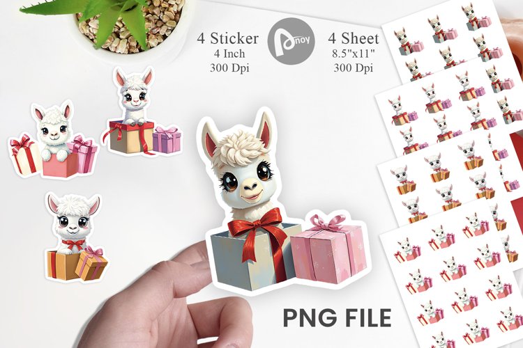Alpaca Sticker Gift