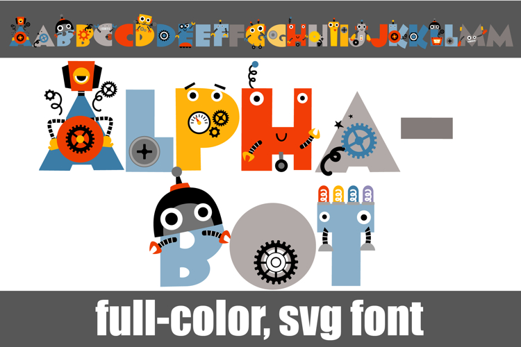 Alphabot Color Font