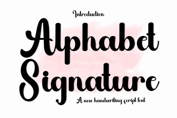 Alphabet Signature