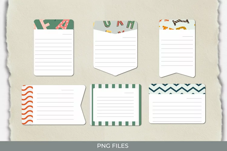 Alphabet with Vintage Seamless Shaped Journaling Page
