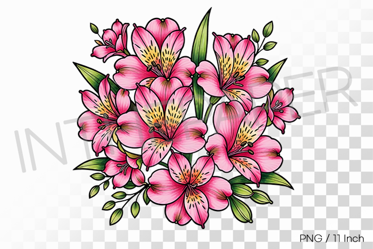 Flower Drawing Png Image 17