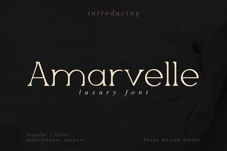 Amarvelle - Luxury Font