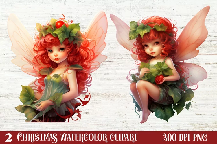 Amazing Fairy Christmas Clipart, Fairy Christmas Clipart