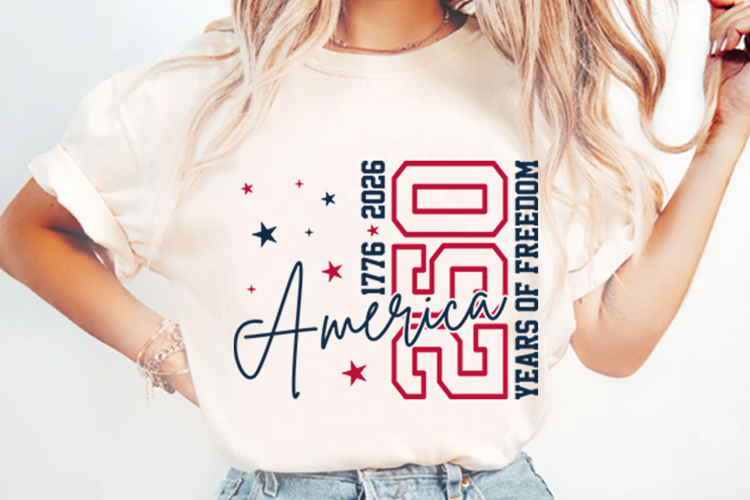 America 250 Years Of Freedom Svg Design