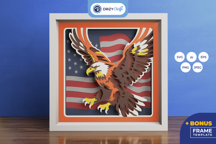 Patriotic Eagle Svg Image 15