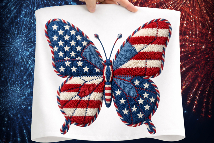 American Flag Butterfly PNG - American Flag Butterfly