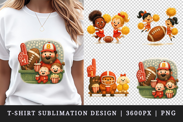 American football t-shirt printable sublimation design png