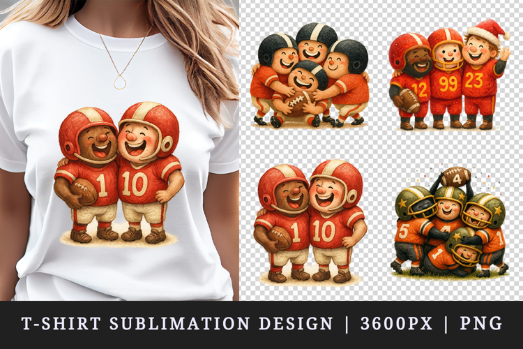 American football t-shirt printable sublimation design png