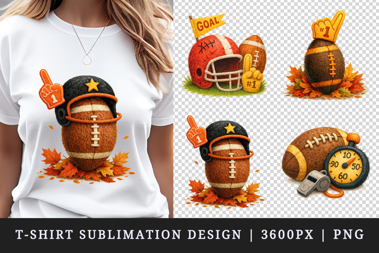 American football t-shirt printable sublimation design png